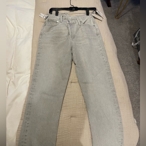 Agolde Criss Cross Straight Jeans - Picture 4 of 7